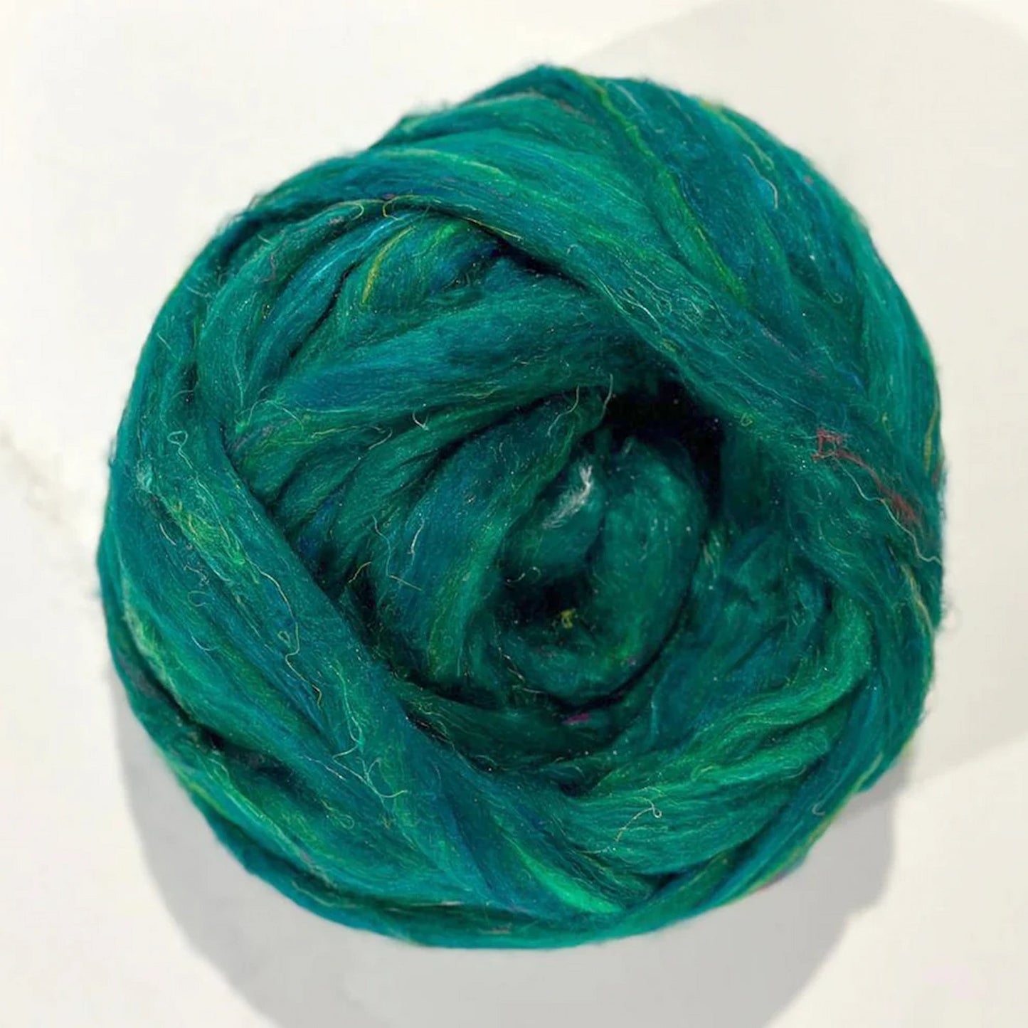 Recycled Sari Silk Top - Rainforest