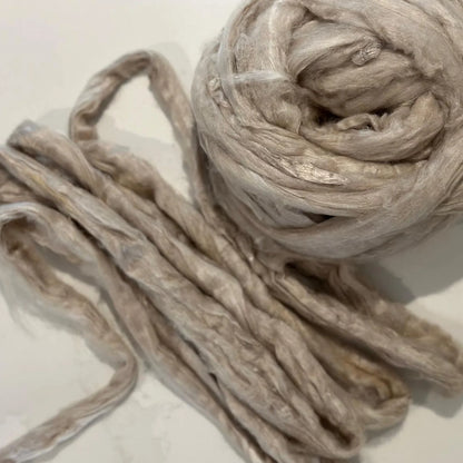 Recycled Sari Silk Top - Yeti