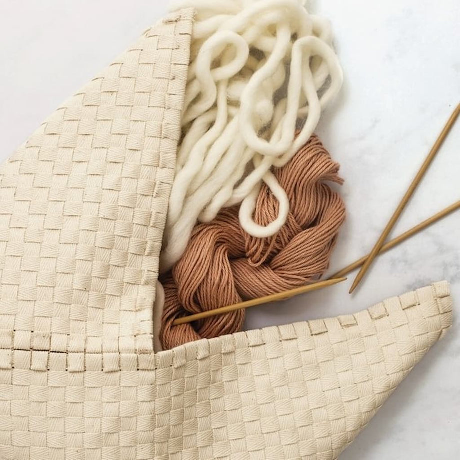 Flax & Twine Weaving Kit Bella Bento Bag w/ Handles