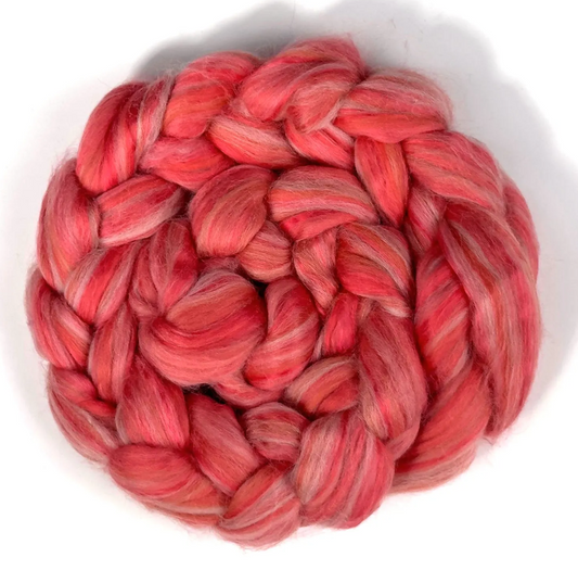 Paradise Fibers 80/20 Merino & Mulberry Silk Top – Kahala Rose