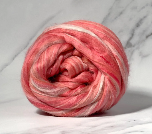 Paradise Fibers 80/20 Merino & Mulberry Silk Top – Kahala Rose