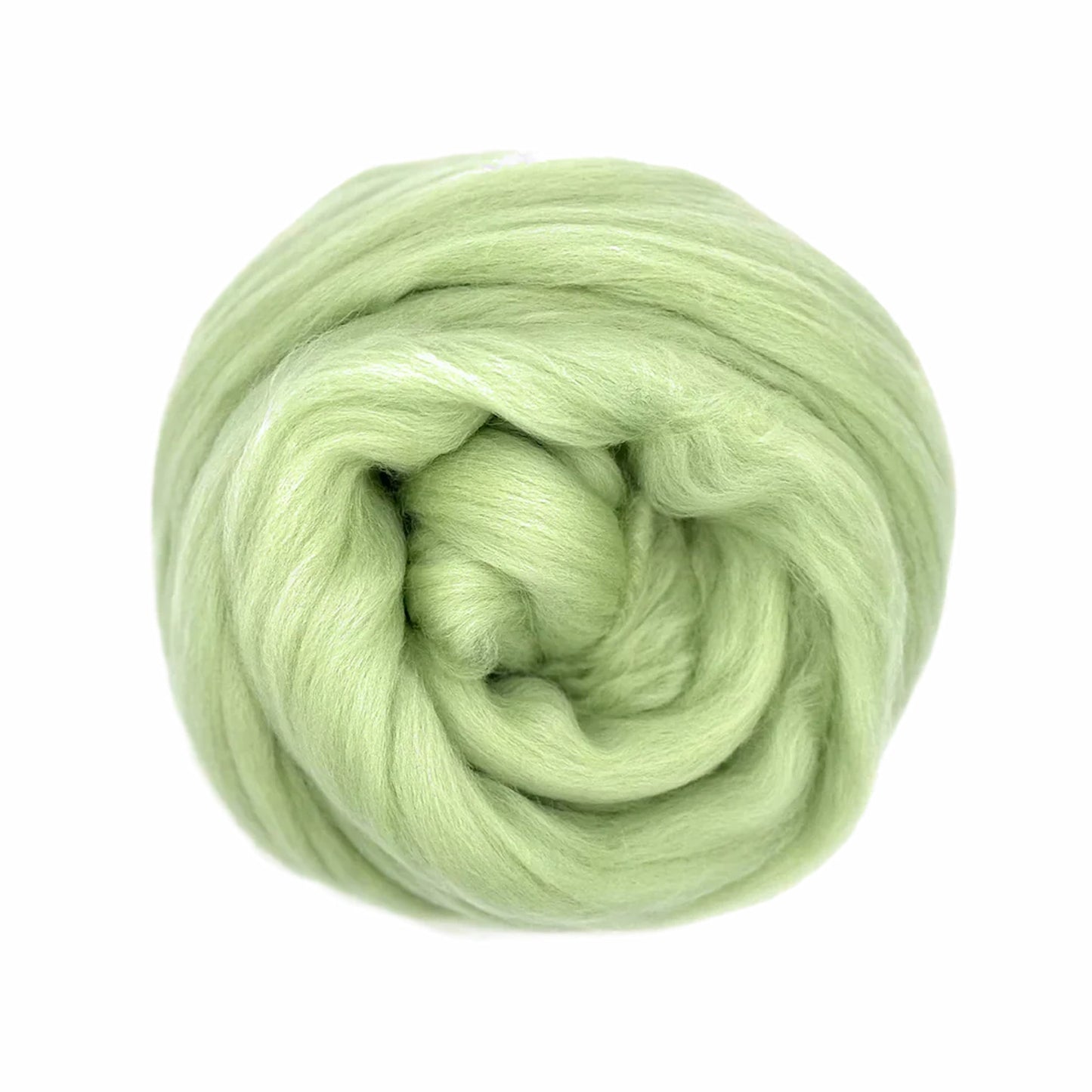 Paradise Fibers Solid Colored Merino Top - 30 Pistachio