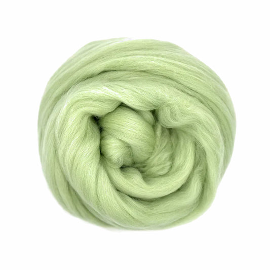 Paradise Fibers Solid Colored Merino Top - 30 Pistachio