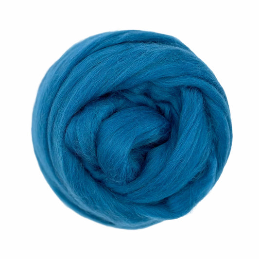 Paradise Fibers Solid Colored Merino Top - 39 Azure