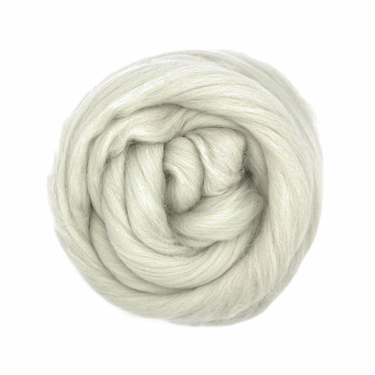 Paradise Fibers Solid Colored Merino Top - 70 Silver