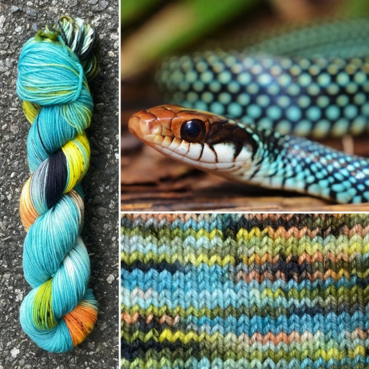 Speckled Racer - Merino/Nylon Alder Fingering Yarn - Round Mountain Fibers