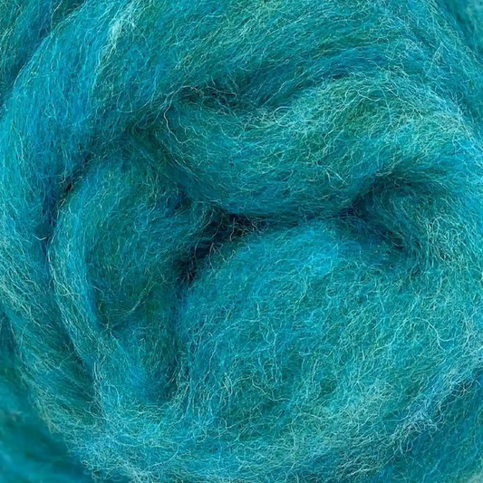 Dyed Carded Corriedale Wool – Tutti Frutti Bubblegum | Paradise Fibers