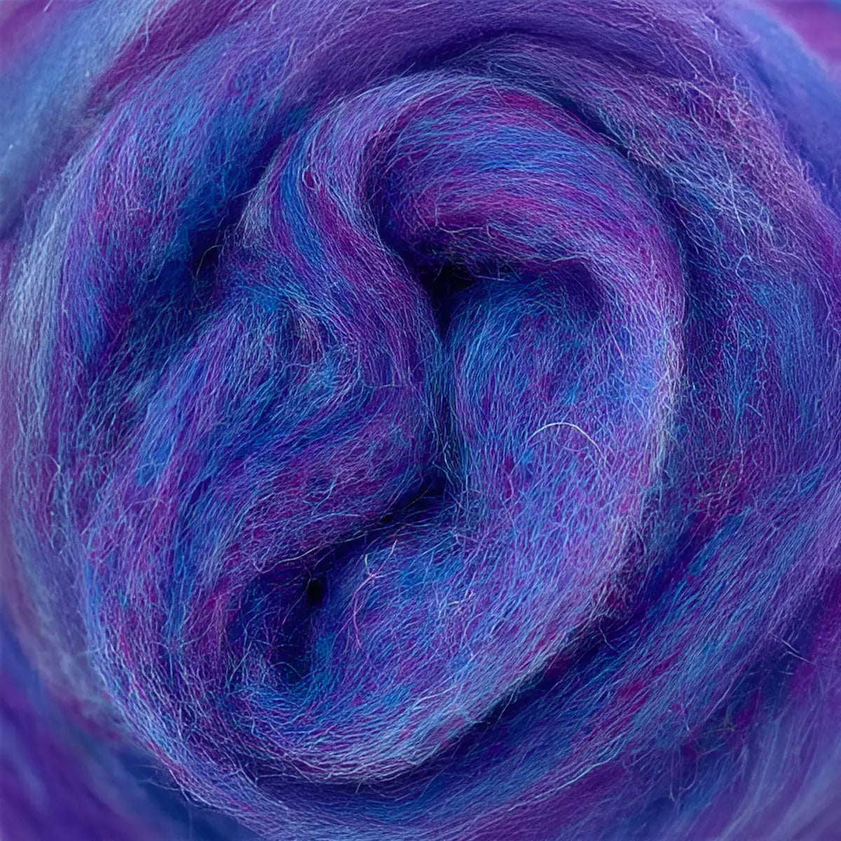 Dyed Carded Corriedale Wool – Tutti Frutti Parma Violet | Paradise Fibers