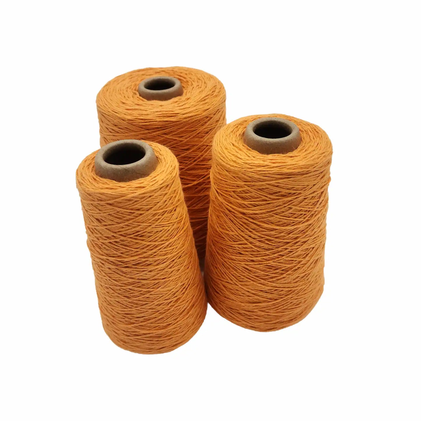 8/4 Cotton Weaving Yarn - Tangerine | Unmercerized Cones by Lofty Fiber
