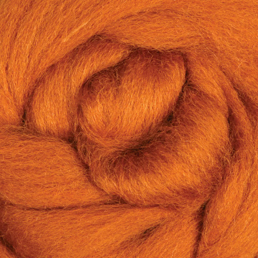 Ashford Solid Colored Corriedale Sliver - Toffee