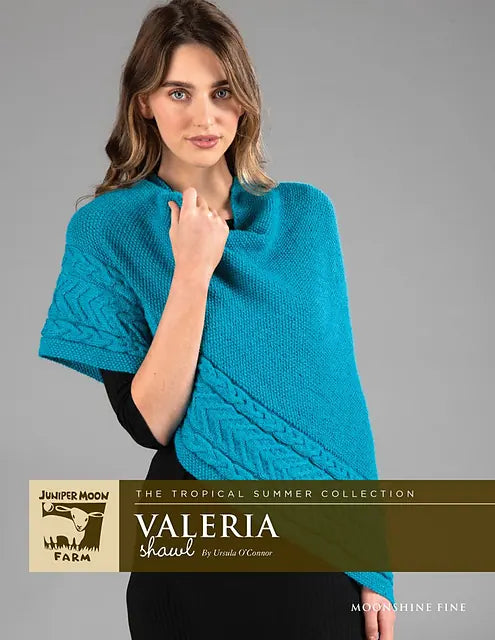 VALERIA SHAWL Pattern by Juniper Moon - Leaflet