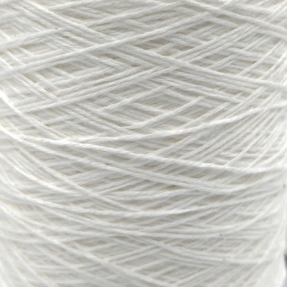 8/4 Cotton Weaving Yarn - White | 4oz, 8oz, or 16oz Cones by Lofty Fiber