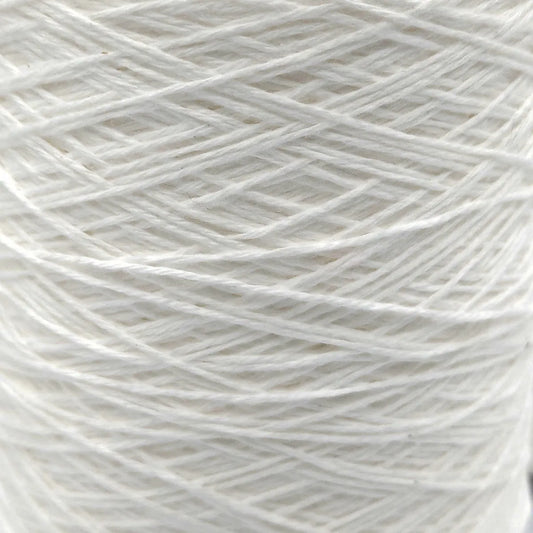 8/4 Cotton Weaving Yarn - White | 4oz, 8oz, or 16oz Cones by Lofty Fiber