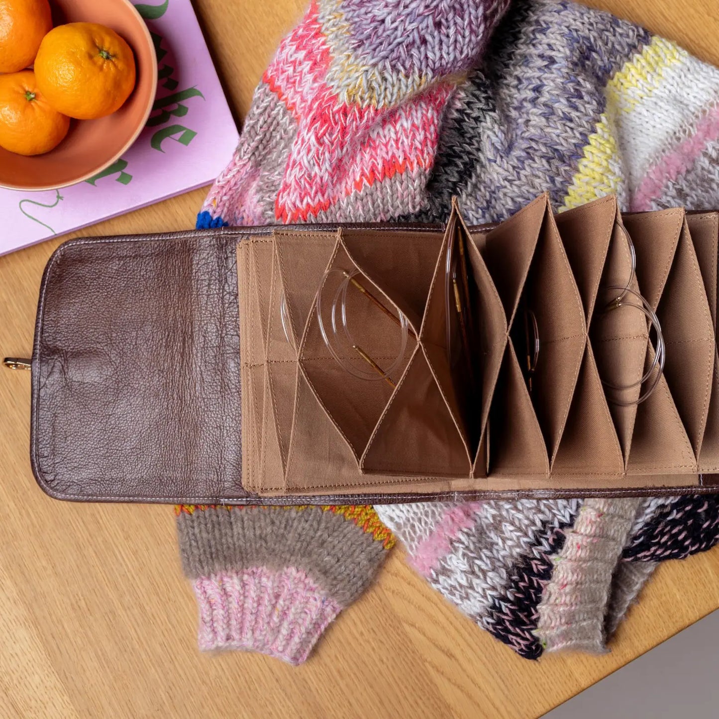RE:DESIGNED Project 93 - Leather Circular Needle Case