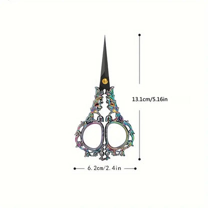 Rainbow Iridescent Flower Scissors