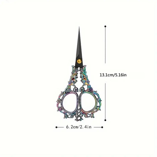 Rainbow Iridescent Flower Scissors