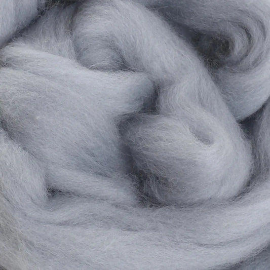 Ashford Solid Colored Corriedale Sliver - Fog