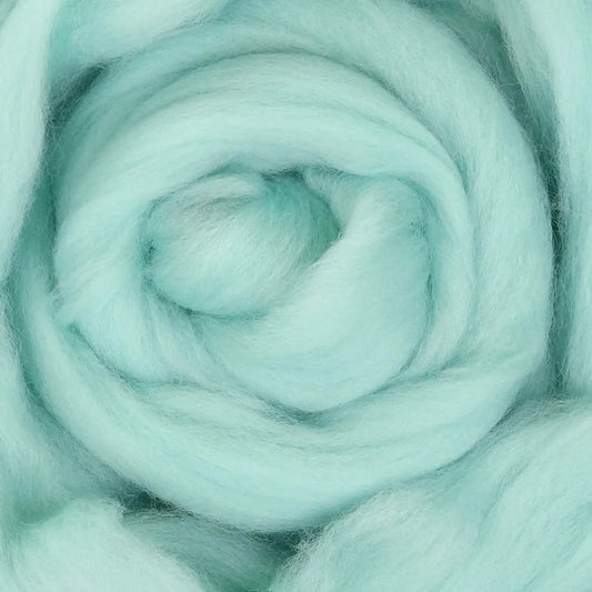 Ashford Solid Colored Corriedale Sliver - Seafoam