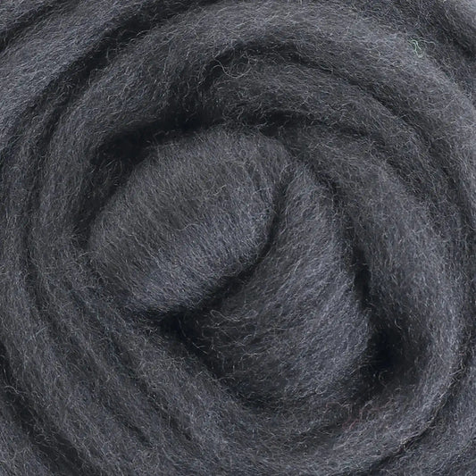 Ashford Solid Colored Corriedale Sliver - Slate