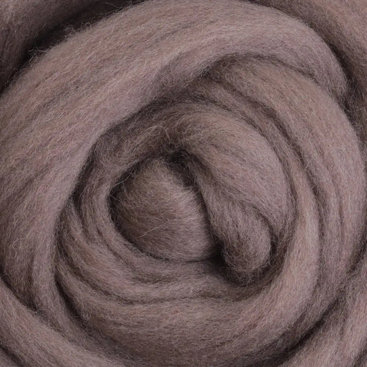 Ashford Solid Colored Corriedale Sliver - Truffle