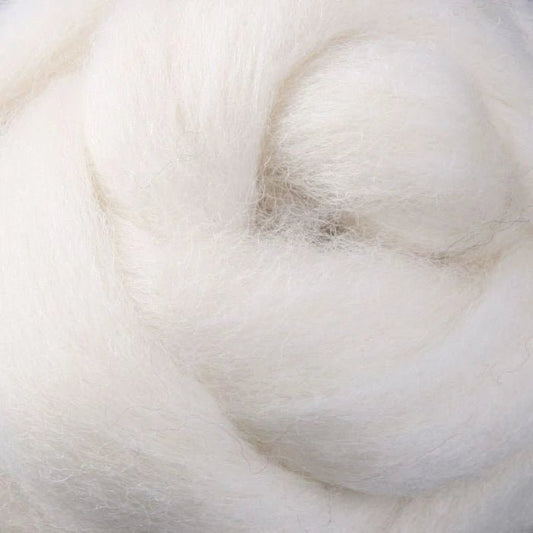 Ashford Corriedale Sliver - White - Paradise Fibers