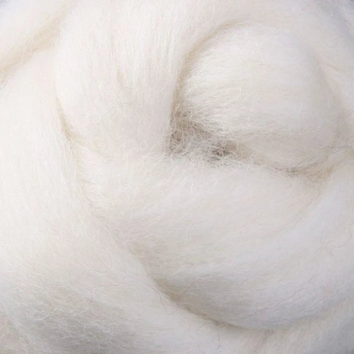 Ashford Corriedale Sliver - White - Paradise Fibers