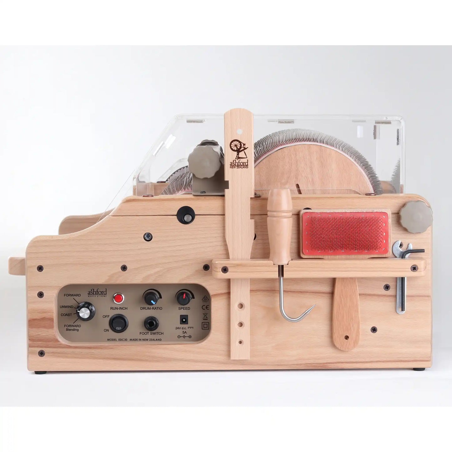 Ashford e-Drum Carder, control panel
