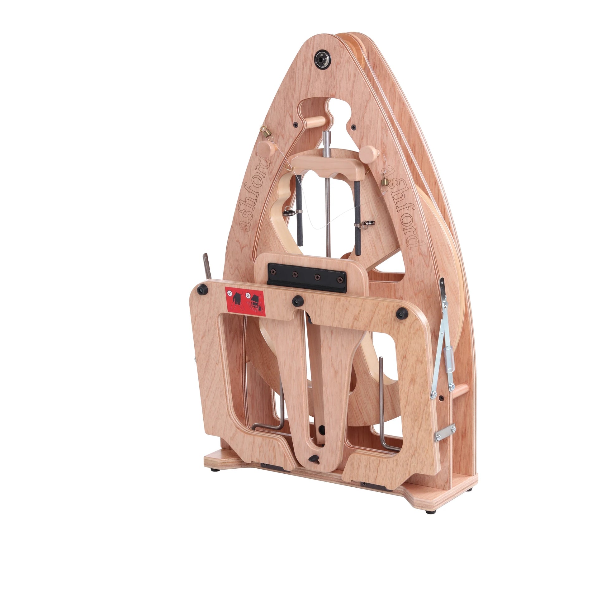Ashford Joy 2 Spinning Wheel folded flat for travel and storage