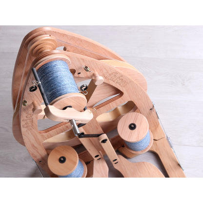Ashford Joy 2 Spinning Wheel being used to spin handspun yarn
