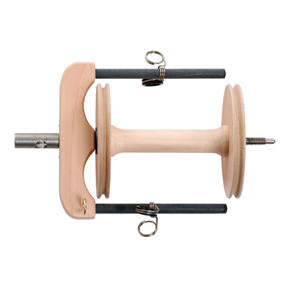 Ashford Joy 2 Spinning Wheel included sliding hook flyer and bobbin