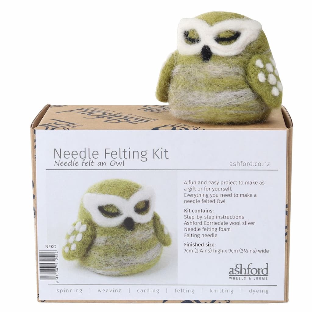 Ashford Needle Felting Kit - Owl - Paradise Fibers