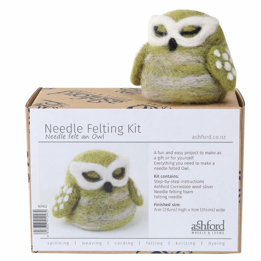 Ashford Needle Felting Kit - Owl - Paradise Fibers