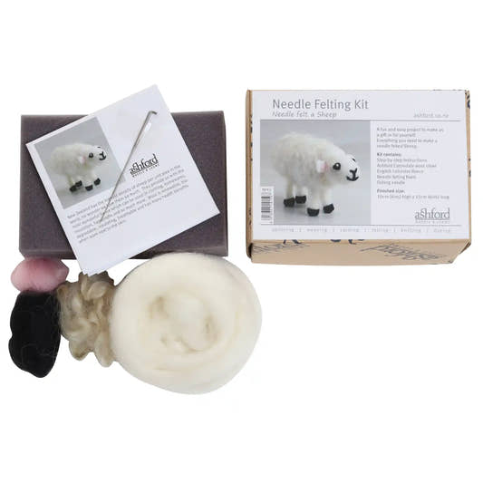Ashford Needle Felting Kit - Sheep, kit contents
