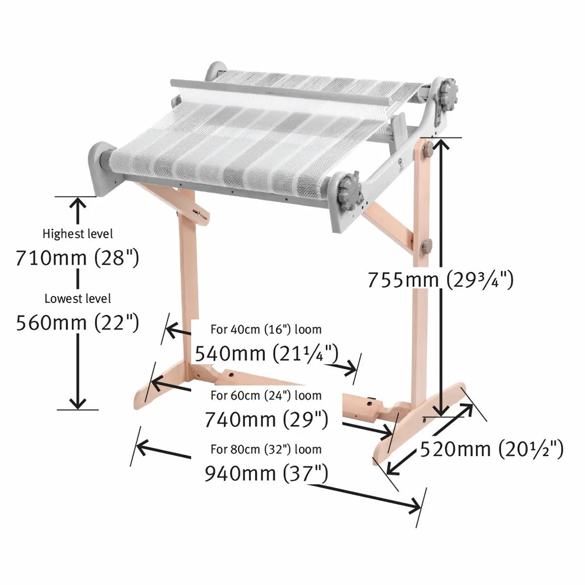Ashford Rigid Heddle Loom Stand - Paradise Fibers