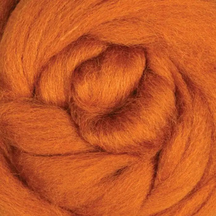Ashford Solid Colored Corriedale Sliver - 2.2lb bag - Toffee - Paradise Fibers