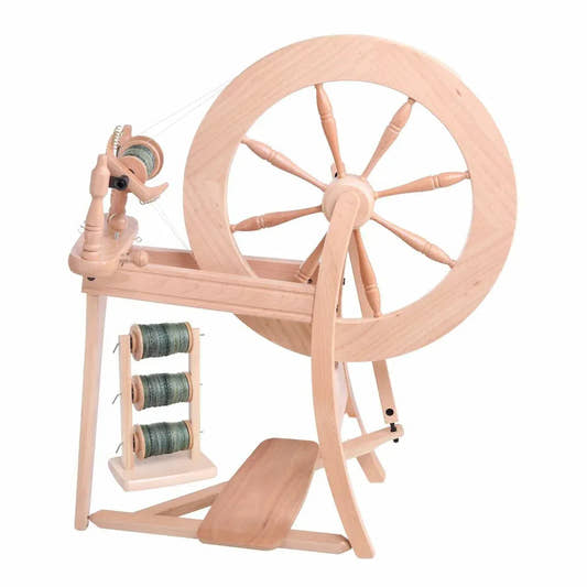 Ashford Traditional Spinning Wheel, Double Drive Natural