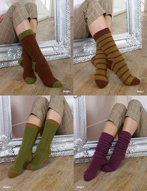 AUGUST Socks Pattern from Queensland Leaflet - Paradise Fibers