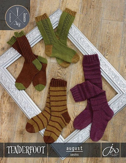 AUGUST Socks Pattern from Queensland Leaflet - Paradise Fibers