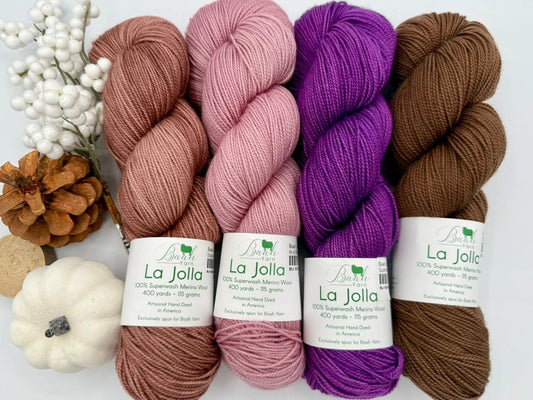 Baah La Jolla Yarn - Solids - Paradise Fibers