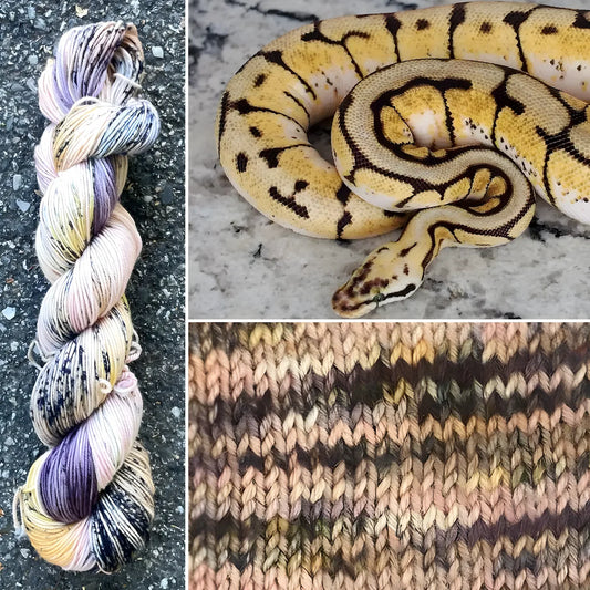 Ball Python - Merino/Nylon Alder Fingering Yarn