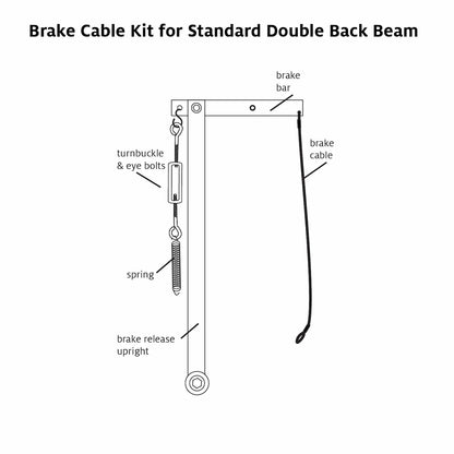 Schacht Brake Cable & Spring Kit for Standard Floor Loom Double Back Beam