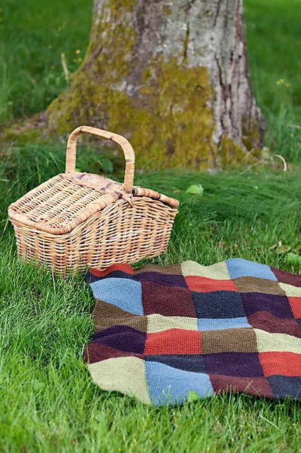 BIG GARTER BLOCKS THROW & AFGHAN Pattern by Churchmouse At Home - Leaflet - Paradise Fibers