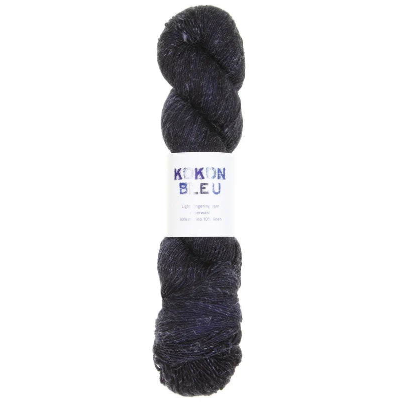 KOKON BLEU Merino Linen Fingering Yarn