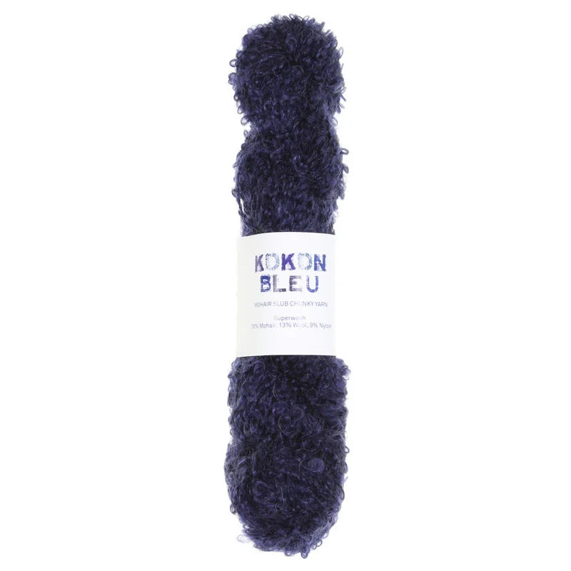 KOKON BLEU Slubby Mohair Yarn