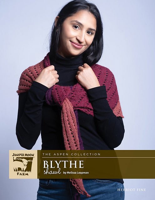 BLYTHE SHAWL Pattern by Juniper Moon - Leaflet - Paradise Fibers
