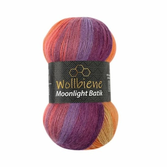 Wollbiene Moonlight Batik - Lot de 5 pelotes de laine à tricoter de 100 g -  500 g au total - 20% laine turque - Dégradé de couleur (4050 turquoise,  gris beige) : : Cuisine et Maison