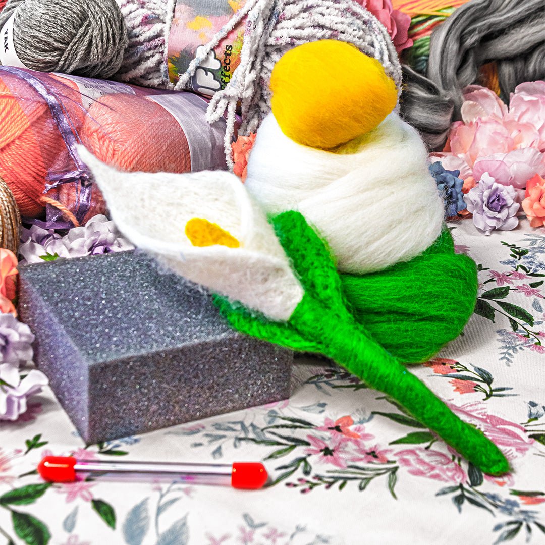 Calla Lily Felting Kit - Paradise Fibers