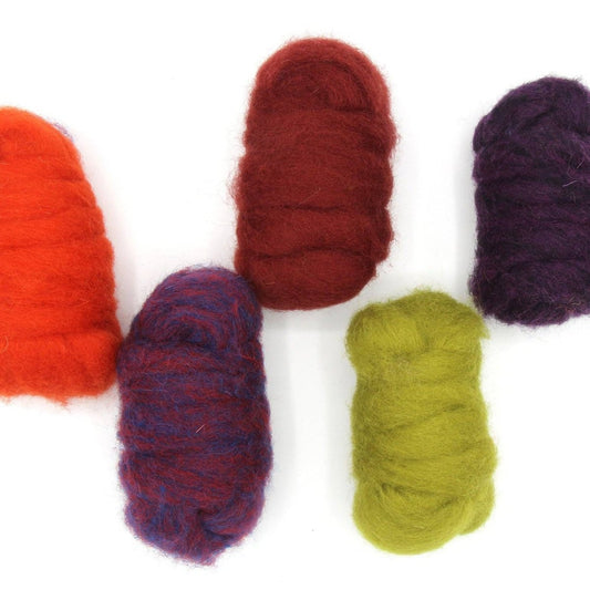 Carded Corrie Mixed Bags | Dragon Tones - Paradise Fibers