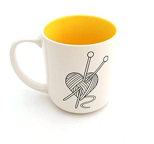 Ceramic Coffee Mug | I Knit So I Don't Choke People - Paradise Fibers