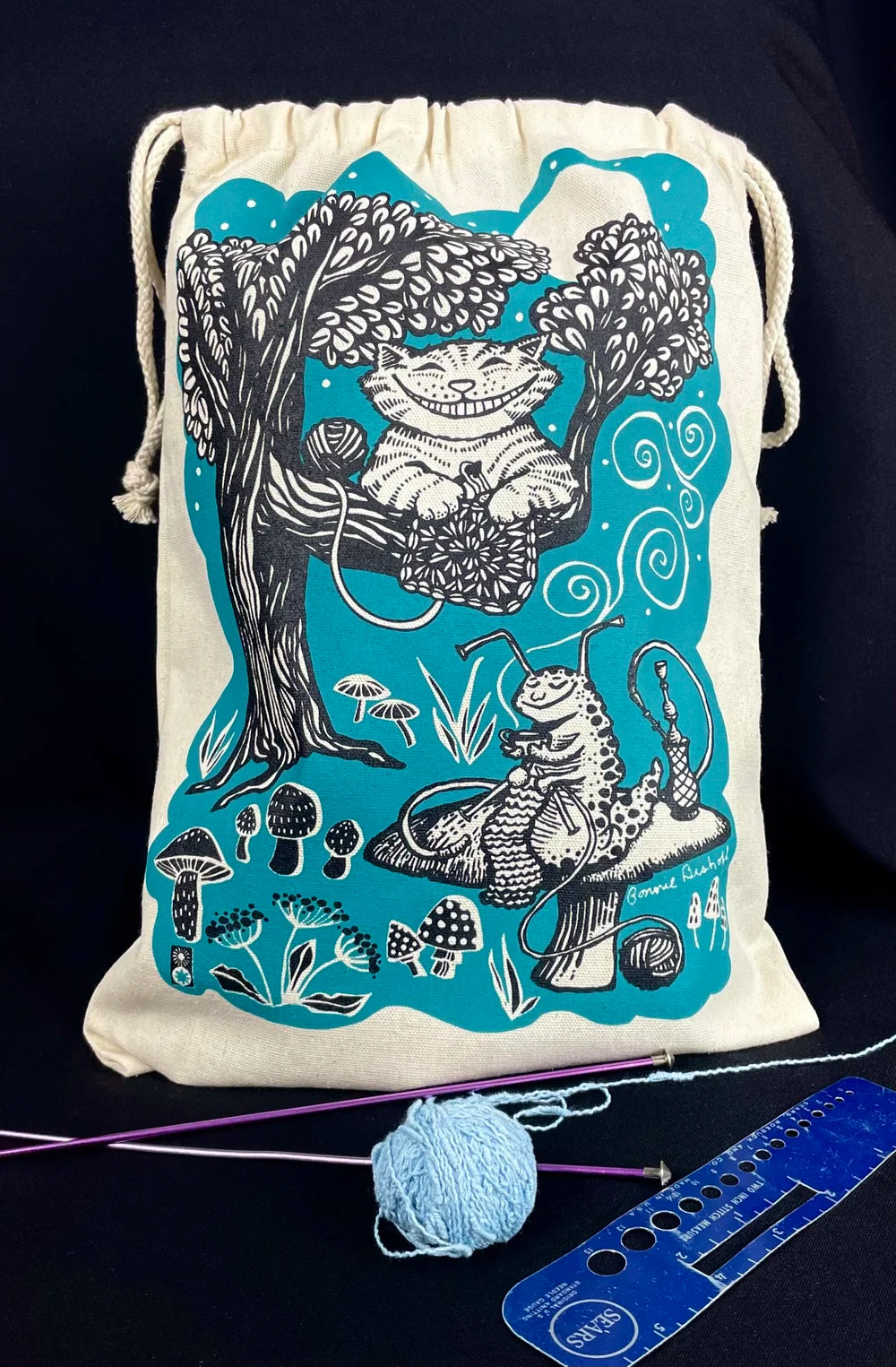 Bonnie Bishoff Drawstring Project Bag